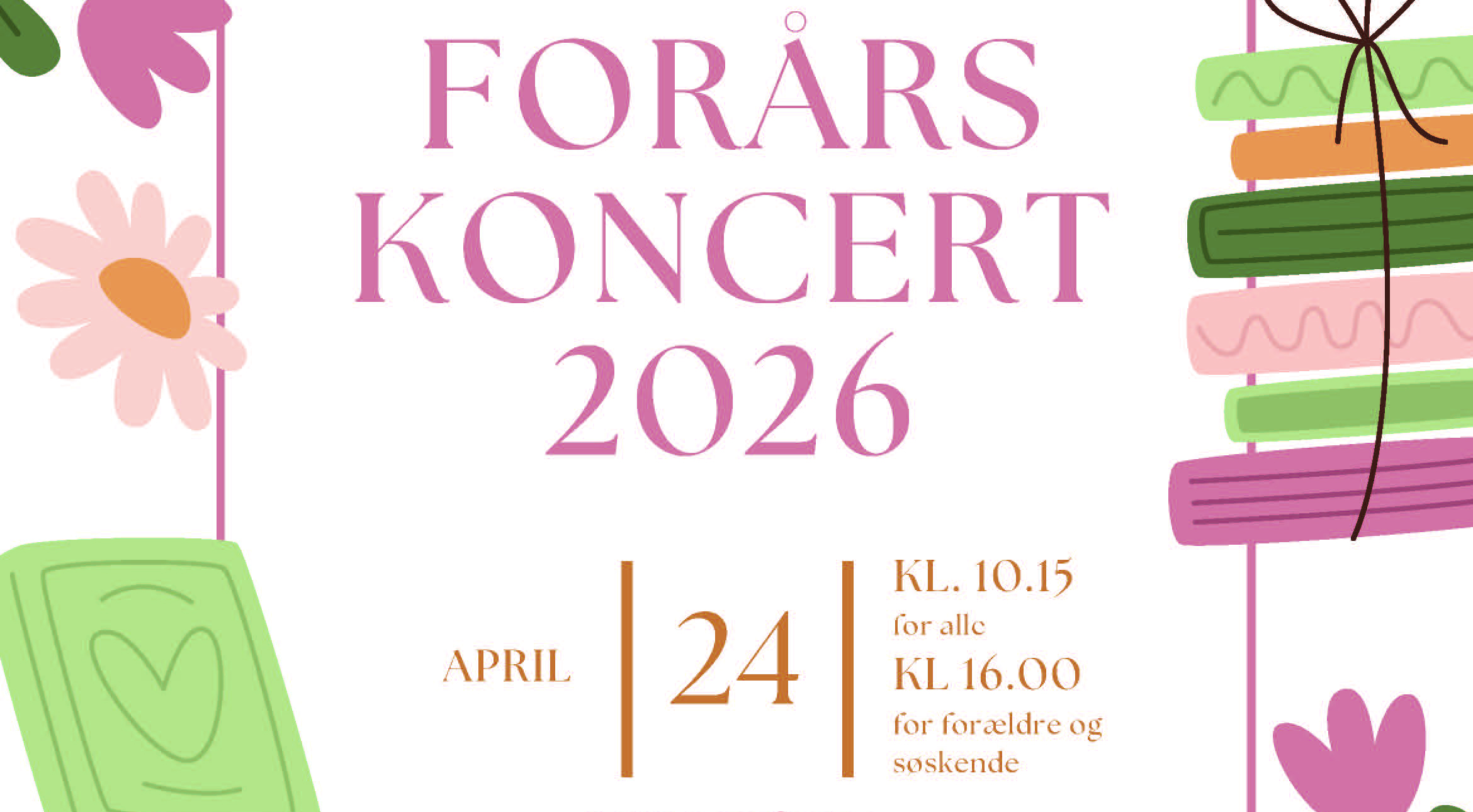 Forårskoncert - banner